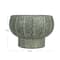 Hello Honey® 10.5" Green Dot Pattern Crackle Glaze Embossed Terra Cotta Footed Vase Planter